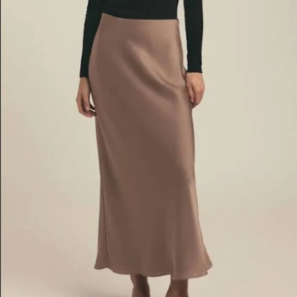 A New Day Satin Midi Skirt - Size Small - Picture 1 of 3